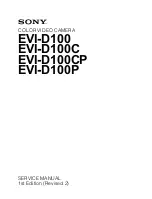 Sony EVI-D100 (NTSC) Service Manual preview