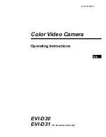 Sony EVI-D31 Operating Instructions Manual preview