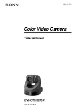 Предварительный просмотр 1 страницы Sony EVI D70 - CCTV Camera Technical Manual