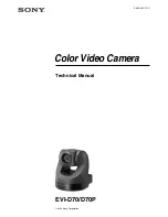 Sony EVI-D70 Technical Manual preview