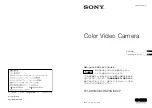 Sony EVI-D80N Operating Instructions Manual preview