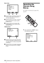 Preview for 58 page of Sony EVI-HD1 Operating Instructions Manual