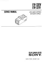 Предварительный просмотр 1 страницы Sony EVl-330V Service Manual