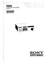 Preview for 1 page of Sony EVO-9800 Service Manual