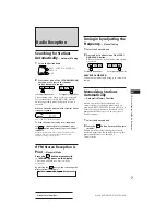 Предварительный просмотр 7 страницы Sony EXCD-206 Operating Instructions Manual