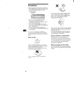 Preview for 4 page of Sony EXCD-21 Operating Instructions Manual