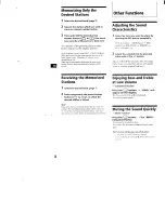 Preview for 8 page of Sony EXCD-21 Operating Instructions Manual