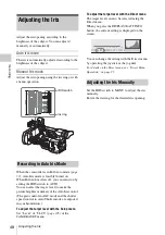 Preview for 48 page of Sony EXMOR PMW-EX1 Operating Instructions Manual