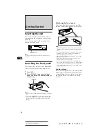 Preview for 4 page of Sony EXR-400 Operating Instructions Manual