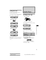 Предварительный просмотр 5 страницы Sony EXR-400 Operating Instructions Manual