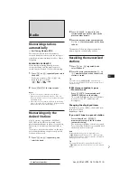 Предварительный просмотр 7 страницы Sony EXR-400 Operating Instructions Manual