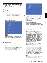 Preview for 17 page of Sony EXWAVEPRO SNC-CM120 User Manual