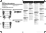 Sony F-V220 - Uni-Directional Vocal Microphone Operating Instructions предпросмотр