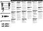 Предварительный просмотр 2 страницы Sony F-V310 Operating Instructions