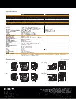 Preview for 20 page of Sony F23 Cine Alta Brochure & Specs