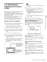 Preview for 45 page of Sony F35 Cinealta Operation Manual