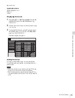 Preview for 69 page of Sony F35 Cinealta Operation Manual