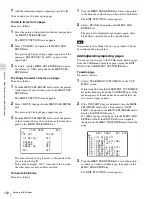 Preview for 102 page of Sony F35 Cinealta Operation Manual