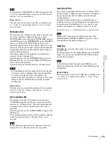 Preview for 105 page of Sony F35 Cinealta Operation Manual