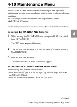 Preview for 161 page of Sony F900H Operation Manual