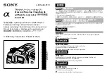 Предварительный просмотр 1 страницы Sony FA-SHC1AM Operating Instructions