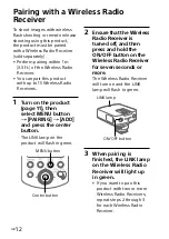 Preview for 12 page of Sony FA-WRC1M Operating Instructions Manual