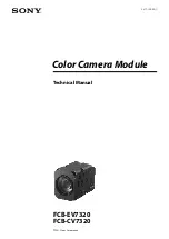 Sony FCB-CV7320 Technical Manual preview