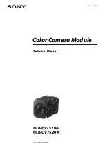 Sony FCB-CV7520A Technical Manual preview