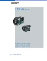 Preview for 1 page of Sony FCB-IX11AP Brochure & Specs