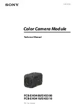 Sony FCBEH3300 Technical Manual preview