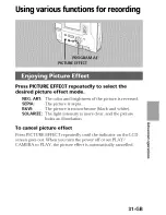 Предварительный просмотр 31 страницы Sony FD Mavica MVC-FD75 Operating Instructions Manual