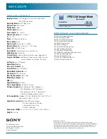 Предварительный просмотр 2 страницы Sony FD Mavica MVC-FD75 Specifications