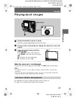 Preview for 21 page of Sony FD Mavica MVC-FD87 Operating Instructions Manual