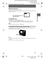 Предварительный просмотр 21 страницы Sony FD Mavica MVC-FD92 Operating Instructions Manual