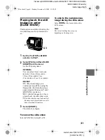 Предварительный просмотр 61 страницы Sony FD Mavica MVC-FD92 Operating Instructions Manual