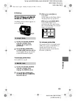 Предварительный просмотр 63 страницы Sony FD Mavica MVC-FD92 Operating Instructions Manual