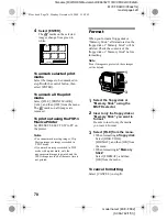 Предварительный просмотр 70 страницы Sony FD Mavica MVC-FD92 Operating Instructions Manual