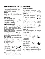 Preview for 4 page of Sony FD TRINITON WEGA KV-24FS120 Operating Instructions Manual