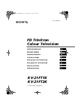 Sony FD Trinitron KV-21FT2K Instruction Manual предпросмотр