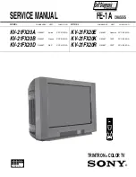 Sony FD Trinitron KV-21FX20K Service Manual preview