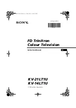 Sony FD Trinitron KV-21LT1U Instruction Manual preview