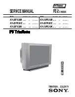 Sony FD Trinitron KV-25FX30K Service Manual preview