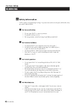 Preview for 4 page of Sony FD Trinitron KV-29FX20U Instruction Manual