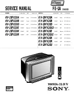 Предварительный просмотр 1 страницы Sony FD Trinitron KV-29FX20U Service Manual