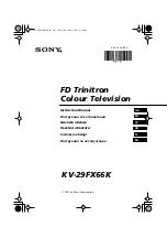 Sony FD Trinitron KV-29FX66K Instruction Manual предпросмотр