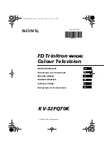 Sony FD Trinitron KV-32FQ70K Instruction Manual предпросмотр