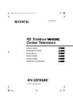 Sony FD Trinitron KV-32FX68K Instruction Manual preview