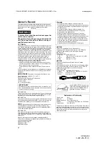 Предварительный просмотр 2 страницы Sony FD Trinitron Multiscan CPD-E200/L Operating Instructions Manual