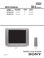 Предварительный просмотр 2 страницы Sony FD Trinitron WEGA KD-36FS170 Service Manual