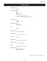 Preview for 3 page of Sony FD TRINITRON WEGA KV-13FM13 Service Manual